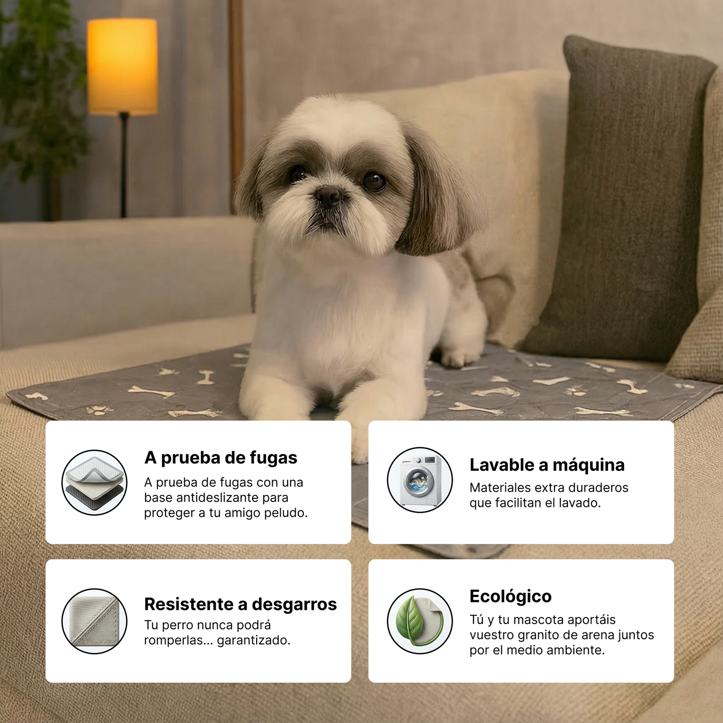 SHELTERPAD™ | La Alfombrilla Reutilizable que Los Perros Usan Sin Entrenamiento